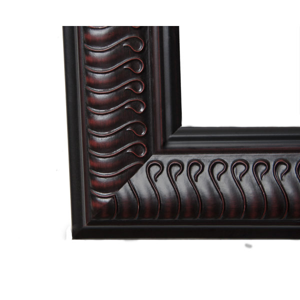 Fleur De Lis Living Rectangle Traditional Beveled Full Length Mirror